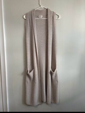 Wilfred Soft Knit Open-Front Olivie Vest